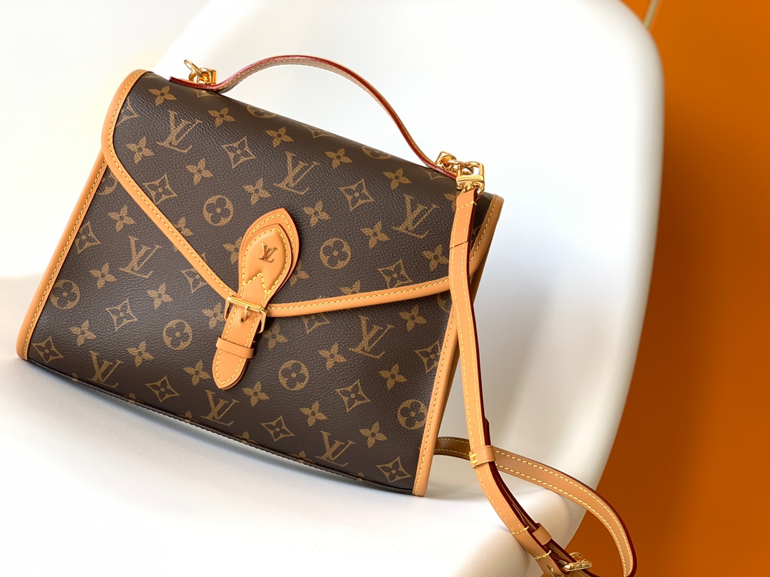 Louis Vuitton LV Classic Handbag Premium Canvas Model M27638 Magnetic Lock Luxury Daily Wear Fashion Bag